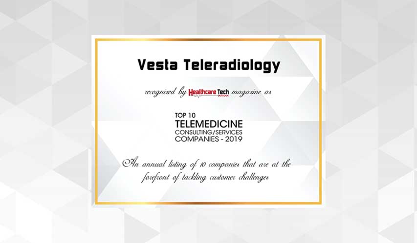 Vesta Recognized as top 10 Telemedicine Company in the US