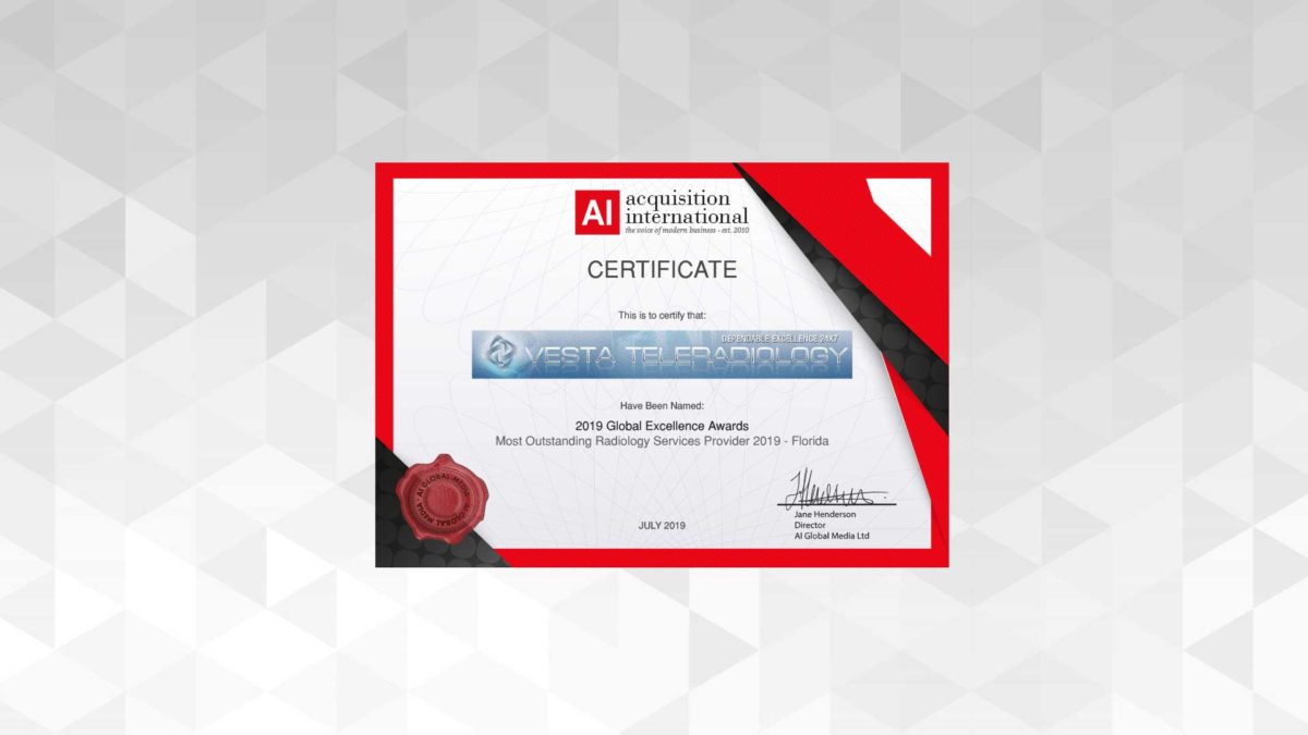 VestaTeleradiologyCertificate2 Vesta Teleradiology