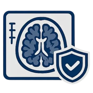 CT brain non-contrast radiology icon