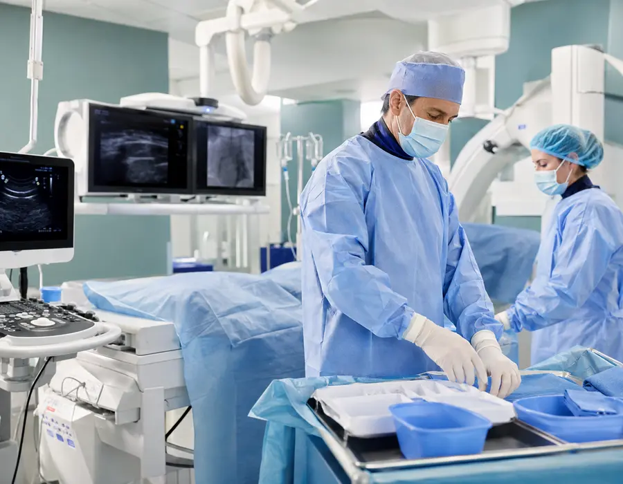 Onsite Radiologist and Light IR Support Onsite radiology team preparing for a light interventional radiology procedure